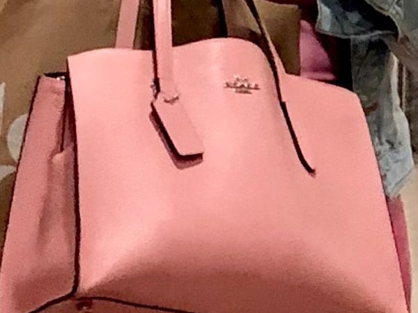 Designer pink coach handbag for sale