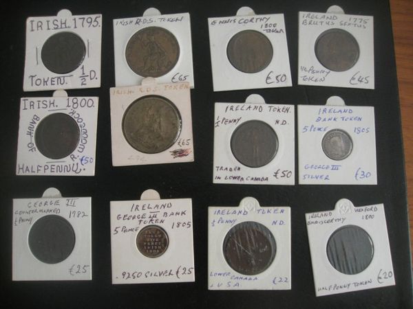 Irish Token Coins