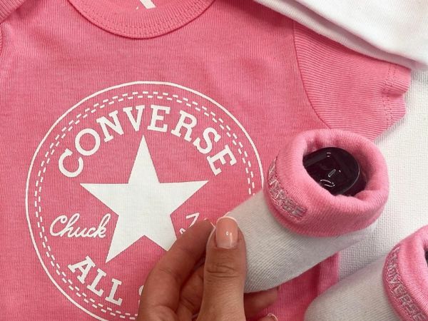 New Pink Converse Clothing Set for Newborns