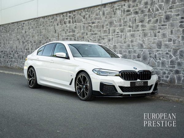 BMW 5-Series Saloon, Diesel Hybrid, 2023, White