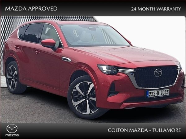 Mazda CX-60 SUV, Petrol Plug-in Hybrid, 2022, Red