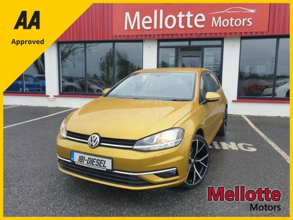 Volkswagen Golf Hatchback, Diesel, 2018, Yellow