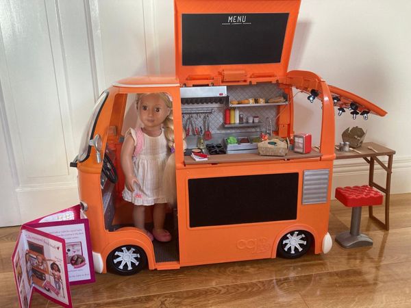 Our generation shop doll food truck