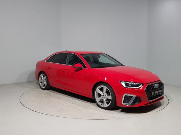 Audi A4 Saloon, Diesel Hybrid, 2021, Red