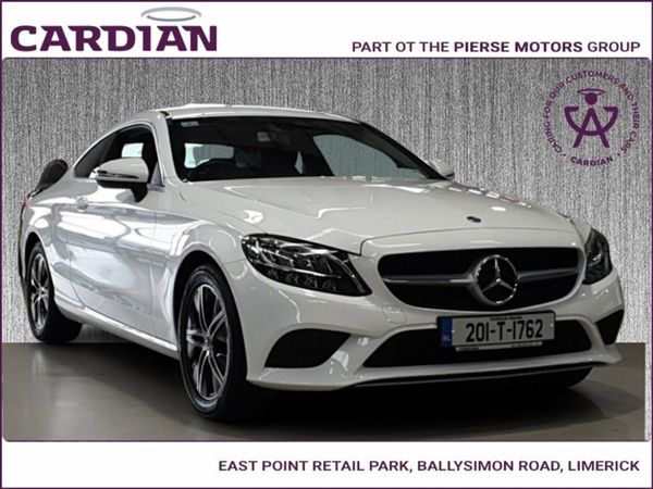 Mercedes-Benz C-Class Coupe, Petrol, 2020, White