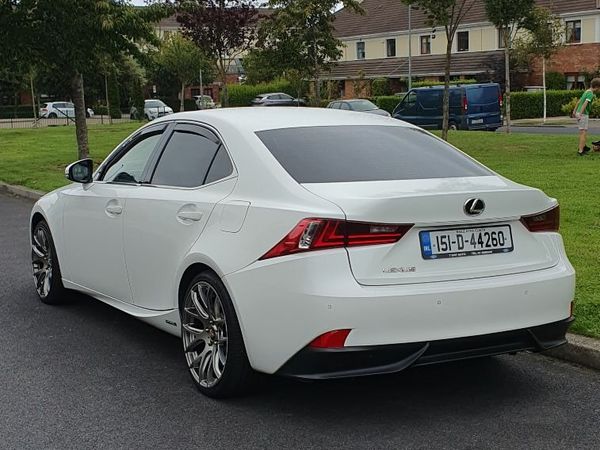 Lexus IS Saloon, Petrol Hybrid, 2015, White
