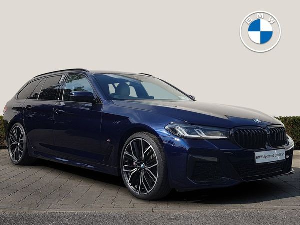 BMW 5-Series Estate, Diesel, 2023, Blue