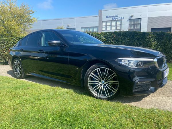 BMW 5-Series Saloon, Petrol Hybrid, 2019, Black