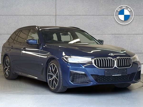 BMW 5-Series Estate, Diesel, 2023, Blue