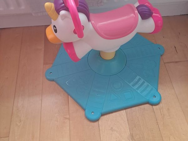 Fisher price bounce and deals spin zebra pink