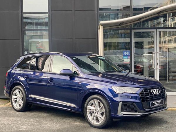 Audi Q7 Estate, Petrol Plug-in Hybrid, 2020, Blue