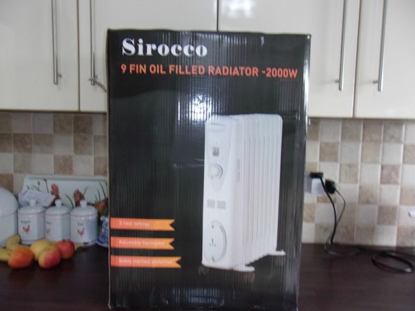SIROCCO 9 FIN OIL FILLED RADIATOR NEW BOXED for sale in Co. Mayo for €60 on  DoneDeal