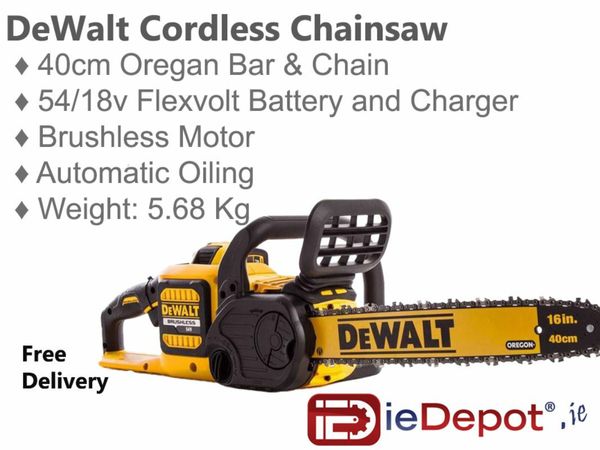 Dewalt cordless chainsaw oil hot sale