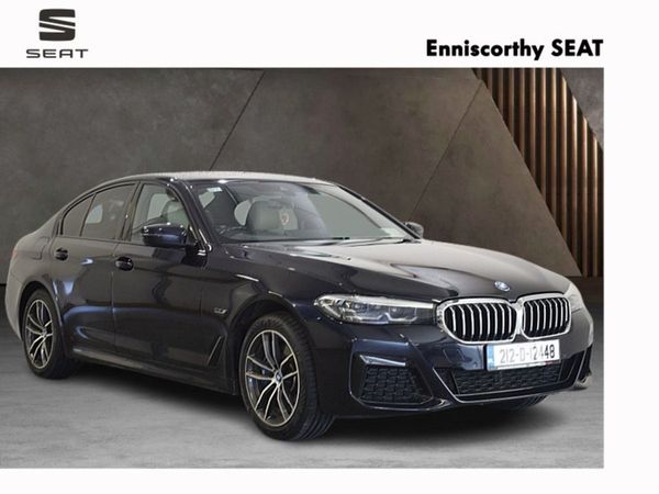 BMW 5-Series Saloon, Petrol Plug-in Hybrid, 2021, Black