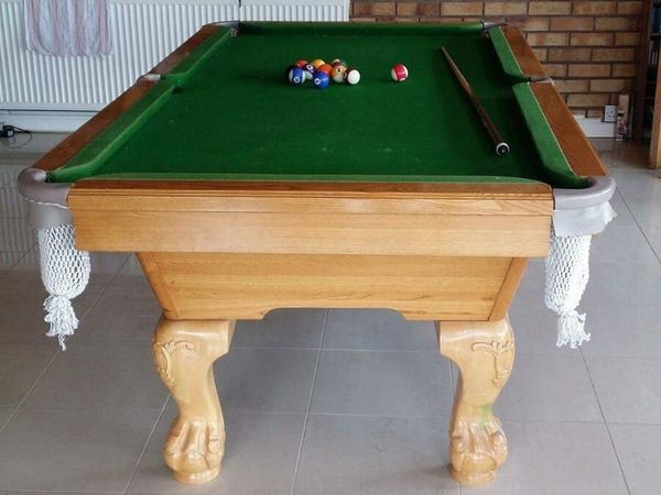 Oak pool table for sale new arrivals