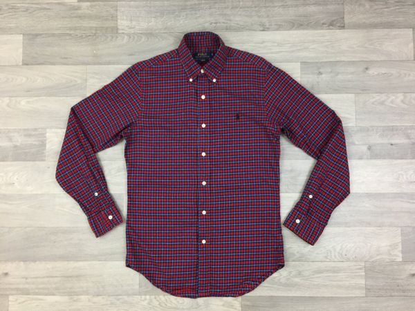 Mens red outlet polo button down