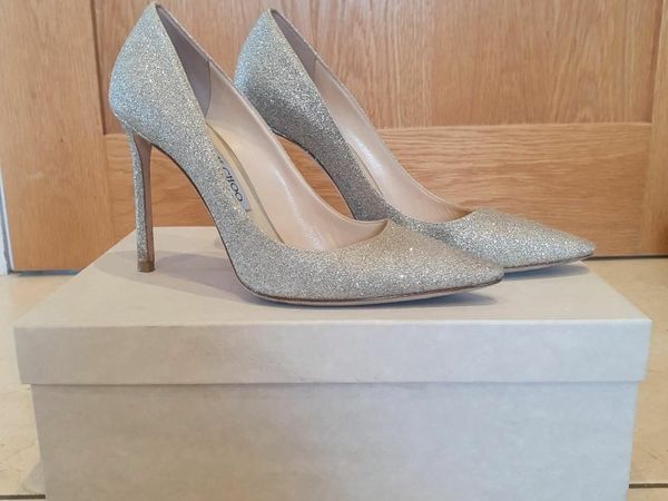 Jimmy choo romy on sale 100 platinum ice