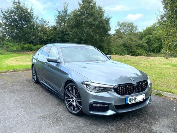 BMW 5-Series Saloon, Petrol Plug-in Hybrid, 2018, Blue