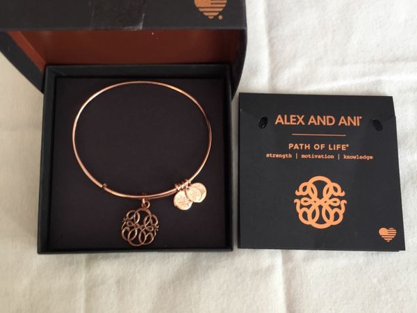 Alex and ani path of sales life rose gold