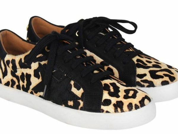 Dune edris trainers on sale leopard