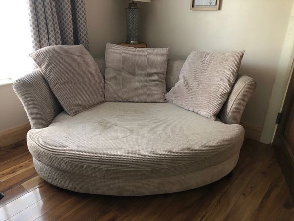 Grey cuddle best sale chair dfs