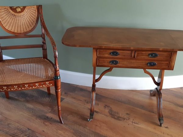 Antique childrens table discount and chairs for sale