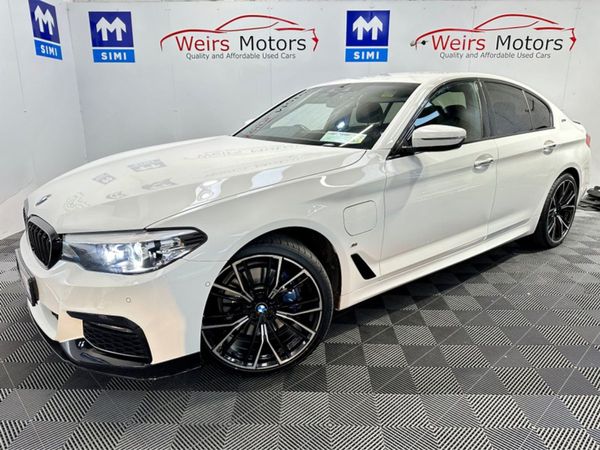 BMW 5-Series Saloon, Petrol Plug-in Hybrid, 2017, White