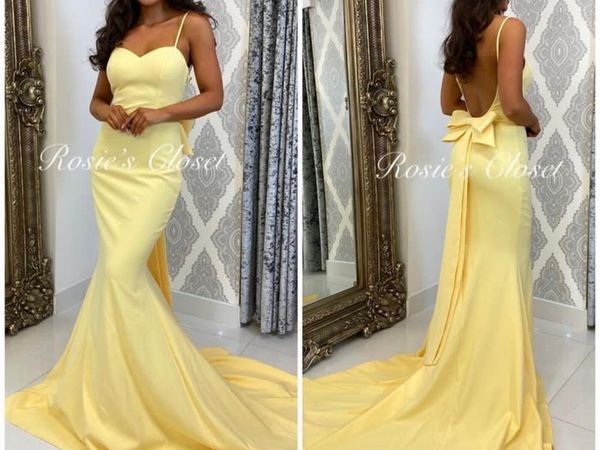 Yellow hot sale debs dress