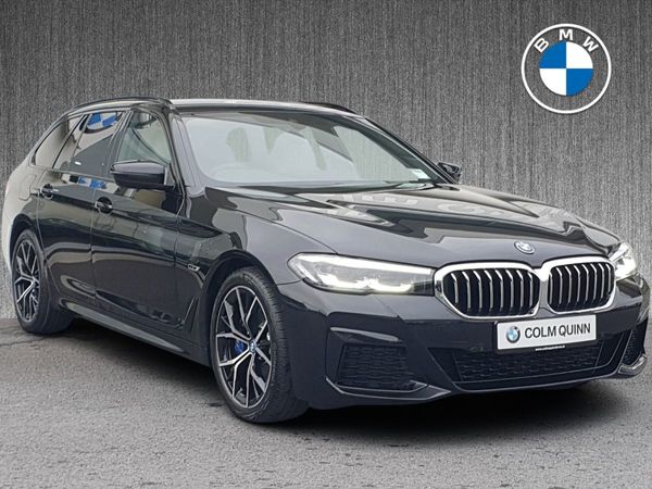BMW 5-Series Touring, Petrol Plug-in Hybrid, 2024, Black
