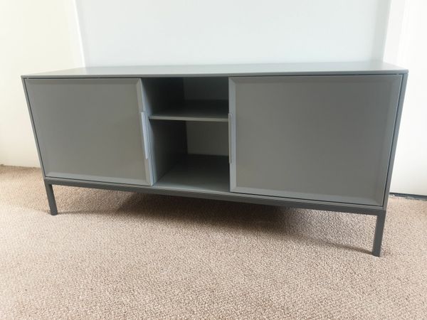 Small tv stand with store glass doors