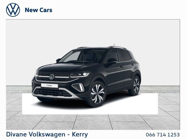 Volkswagen T-CROSS SUV, Petrol, 2024, Black