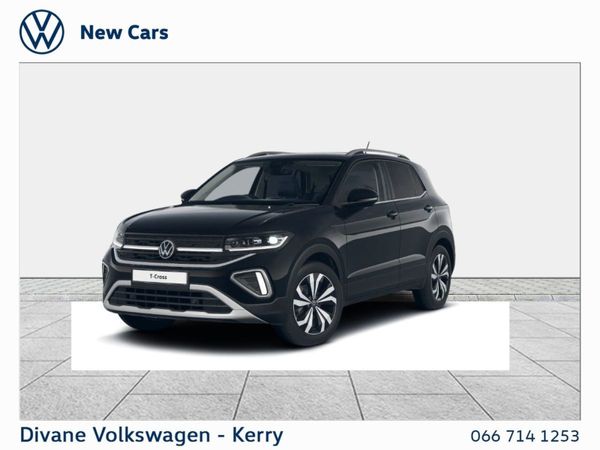 Volkswagen T-Cross SUV, Petrol, 2025, Black