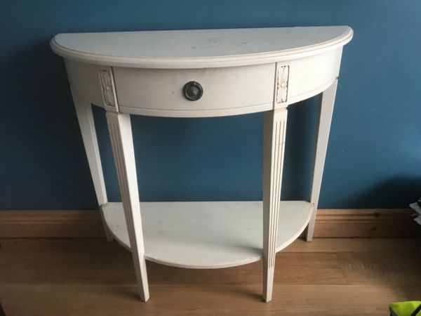 Small half moon on sale table for hall