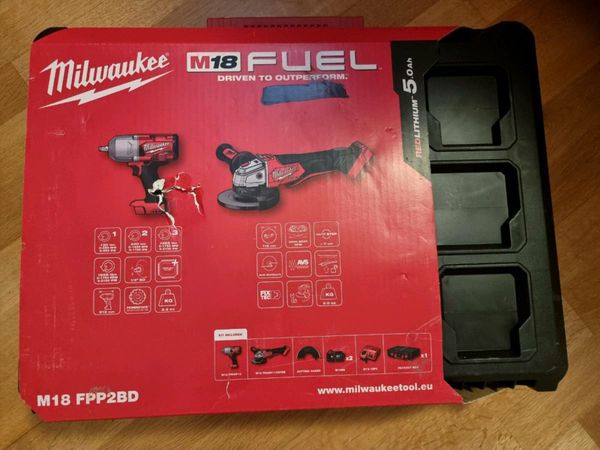 Milwaukee impact wrench online and grinder