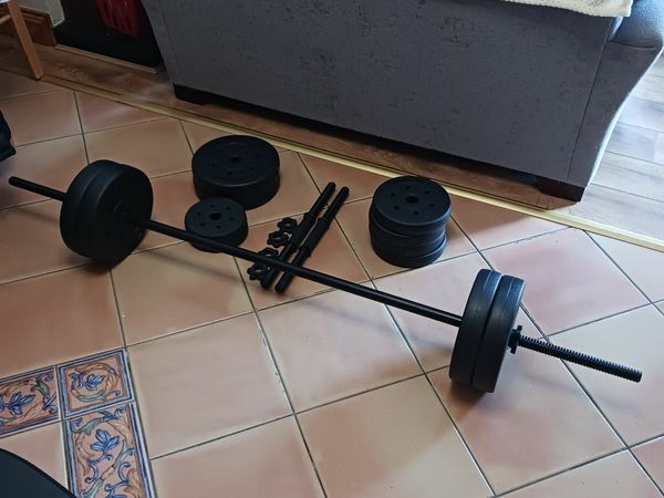 Opti barbell dumbbell set hot sale