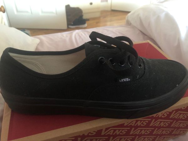 All black outlet vans authentic sale