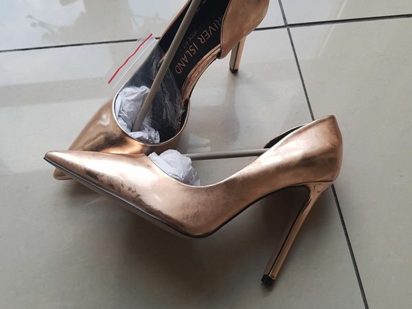 River island rose gold on sale shoes