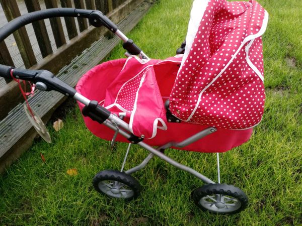 Silver cross dolls 2025 pram red polka dot