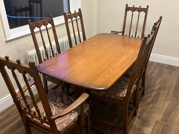 Oak corner deals dining set