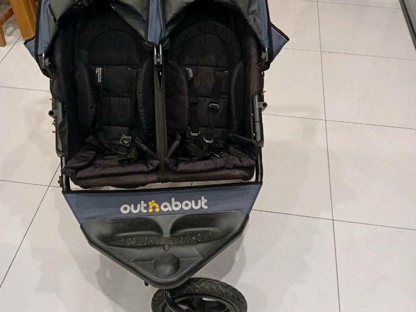 Out and about nipper double outlet buggy