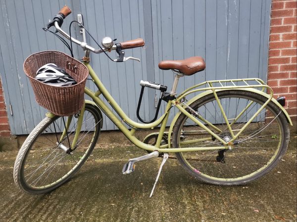 Yellow bicycle hot sale with basket