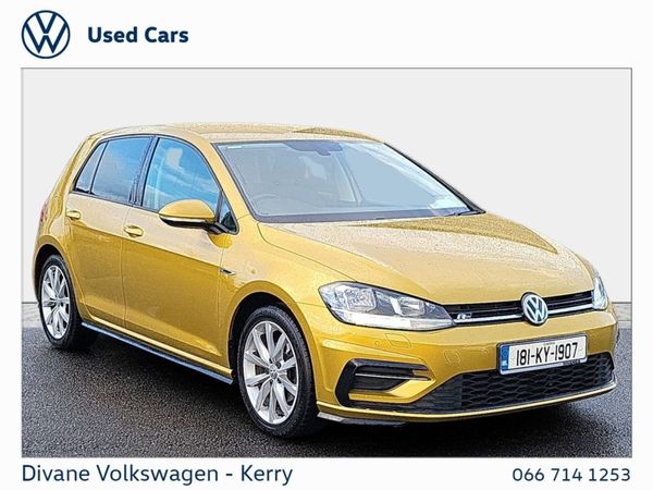 Volkswagen Golf Hatchback, Diesel, 2018, Yellow
