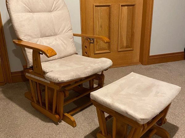 Glider chair and online footstool