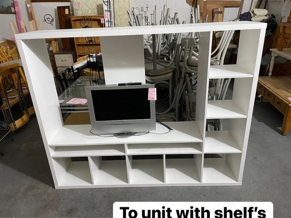 Lappland tv store unit white