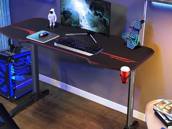 Gaming PC Table Desk With LED lights for sale in Co. Dublin for €129 on  DoneDeal