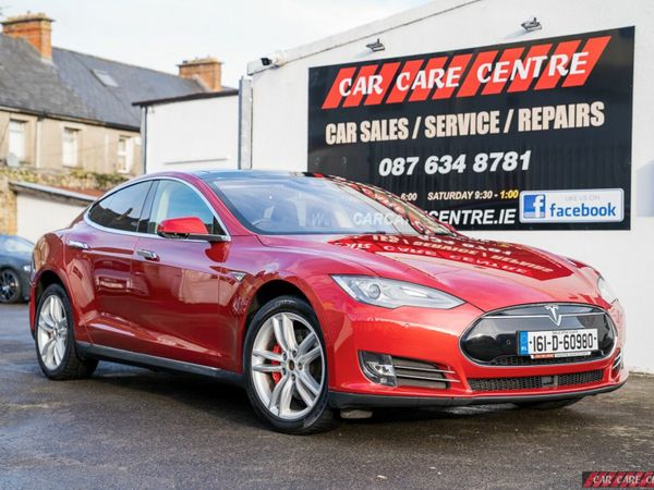 Tesla Model S Hatchback, Electric, 2016, Red