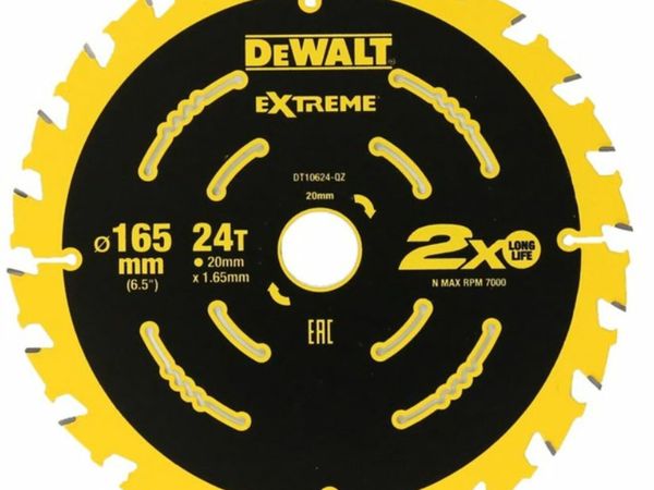 Dewalt 165mm saw blade hot sale