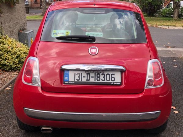 Fiat 500 Hatchback, Petrol, 2013, Red