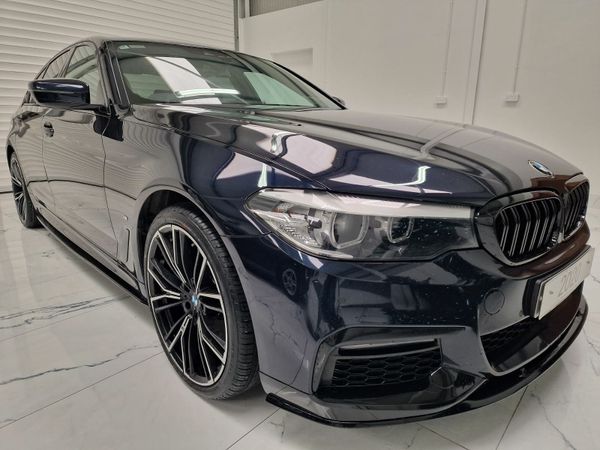 BMW 5-Series Saloon, Petrol Hybrid, 2020, Black