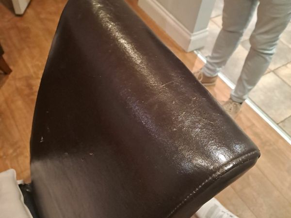 Ikea leather dining discount chairs